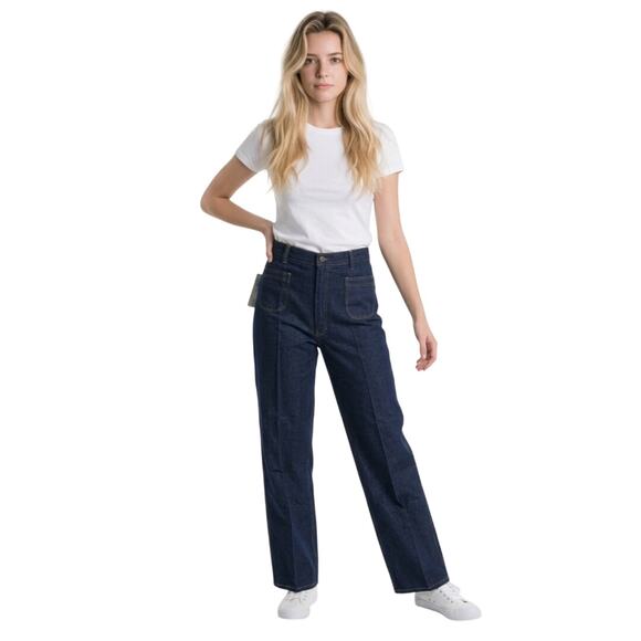 Vintage Deadstock High Waist Mom Jeans Dark Wash Lane Bryant Young Looks - Picture 2 of 14